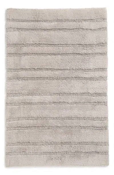Donna Karan New York Classic Stripe Bath Rug In Lunar Rock