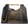 Donna Karan New York Commack Metallic Croco Clutch In Multi