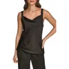 Donna Karan New York Cowl Neck Camisole In Black