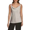 Donna Karan New York Cowl Neck Camisole In Gray