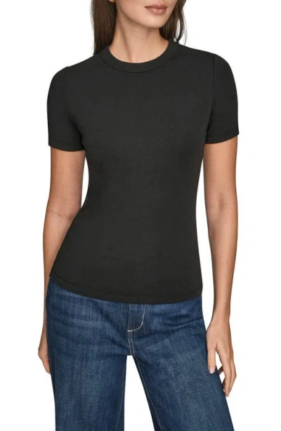 Donna Karan New York Crewneck Top In Black