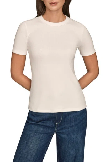Donna Karan New York Crewneck Top In White