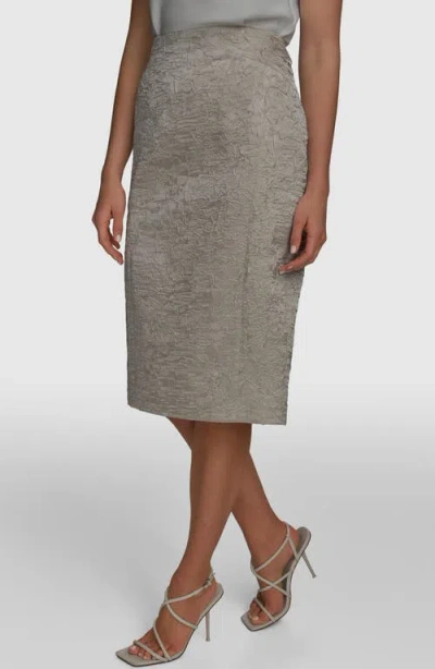 Donna Karan New York Crinkled Satin Pencil Skirt In K4o