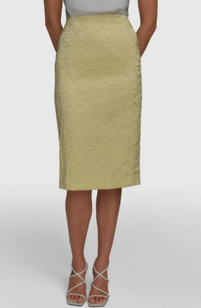 Donna Karan New York Crinkled Satin Pencil Skirt In K4p