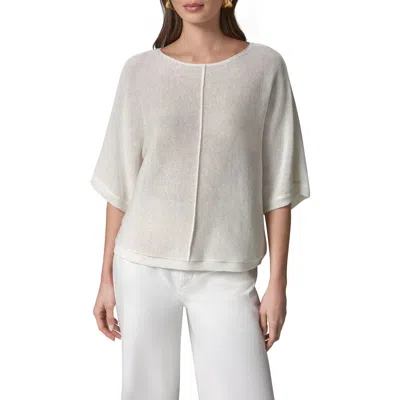 Donna Karan New York Dolman Sleeve Ballet Neck Sweater In Neutral