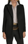 Donna Karan New York Double Breasted Blazer Coat In Black