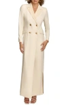 Donna Karan Crepe Coat Dress In Animal Print