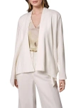 Donna Karan New York Drape Front Jacket In White