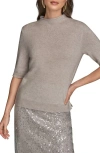 Donna Karan Wool Cashmere Mock Neck Sweater