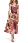 Donna Karan Women's Floral Belted Dress In Multi
