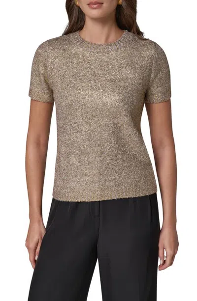 Donna Karan New York Foil Boucle Sweater In Neutral