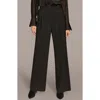 Donna Karan New York Front Pleat Wide Leg Pants In Multi