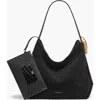 Donna Karan New York Georgette Suede Shoulder In Multi