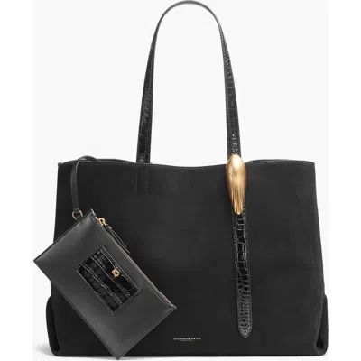 Donna Karan New York Georgette Suede Tote In Multi