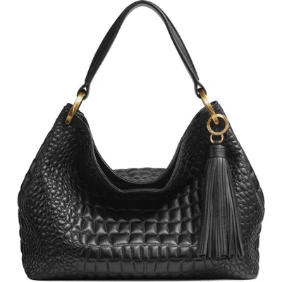 Donna Karan New York Glenwood Quilted Croc Shoulder