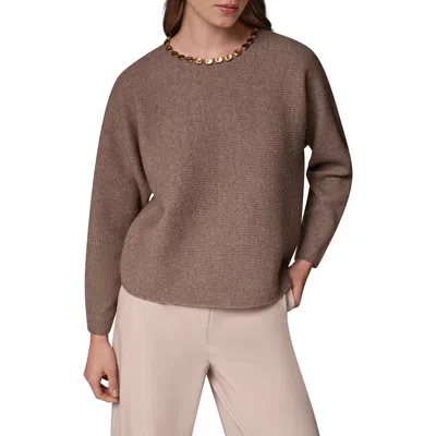 Donna Karan New York Hardware Embellished Sweater In Truffle