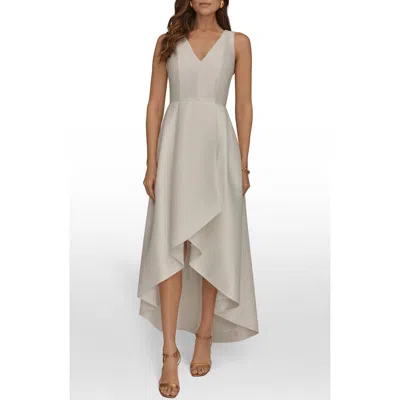 Donna Karan New York High Low Gown In White