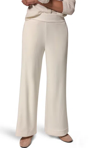 Donna Karan New York High Waist Wide Leg Corduroy Pants In Neutral