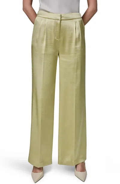 Donna Karan New York High Waist Wide Leg Pants In Citrus