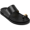 Donna Karan Hooper Toe Loop Sandal In Black