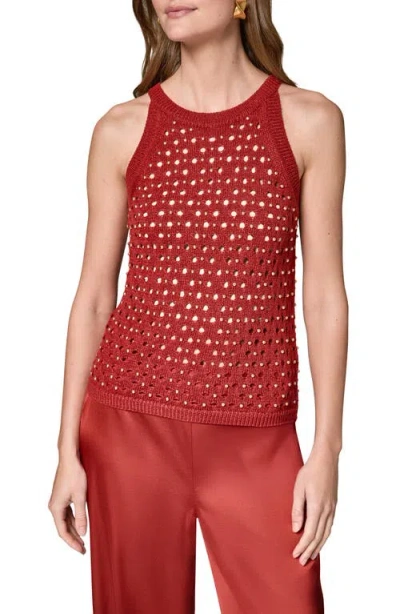 Donna Karan New York Hotfix Cotton Blend Sweater Vest In Multi