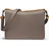 Donna Karan Jericho Flap Shoulder With Sculpted Hardware In Gray