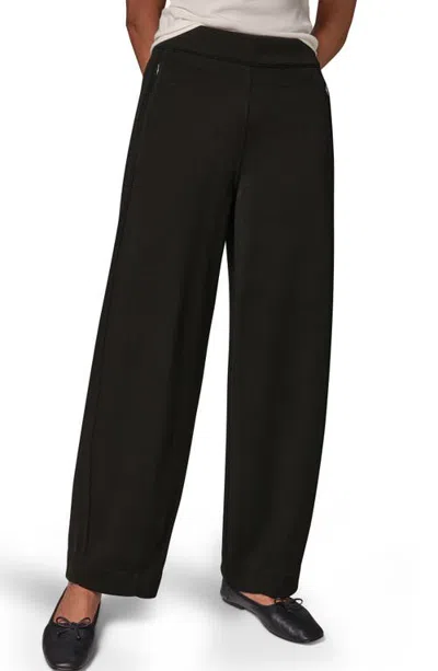 Donna Karan New York Jet Setter High Waist Barrel Leg Pants In Black