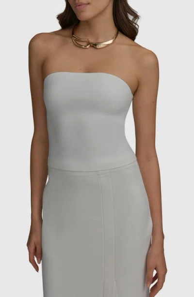 Donna Karan New York Knit Bandeau Top In Cream
