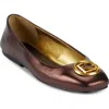 Donna Karan New York Kylee Ballet Flat In Dk Copper