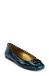 Donna Karan Kylee Ballet Flat In Oxide Blue