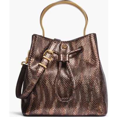 Donna Karan New York Lawrence Metallic Snake Bucket