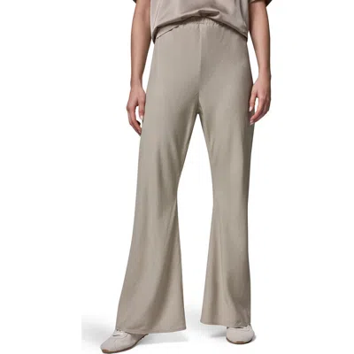 Donna Karan New York Linen Blend Ankle Wide Leg Pants In Neutral