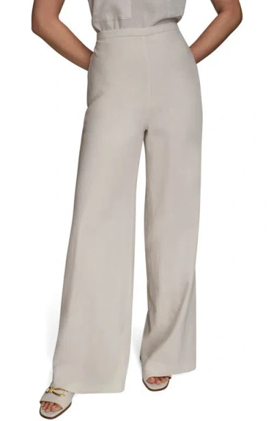 Donna Karan New York Linen Blend Wide Leg Pants