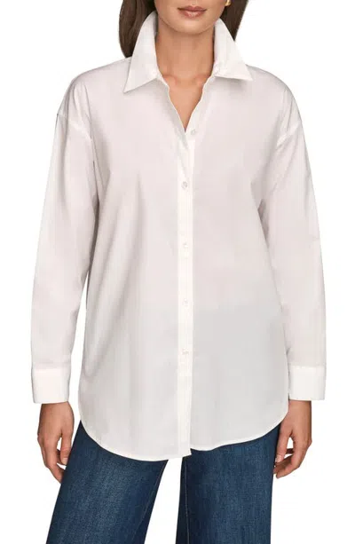 Donna Karan New York Long Sleeve Button-up Shirt In Multi