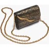 Donna Karan New York Malverne Metallic Croco Wallet On String In Multi