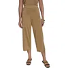 Donna Karan Womens Metallic Open Front Cardigan Cropped Pants