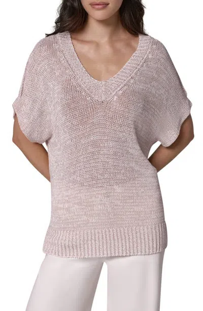 Donna Karan New York Metallic Relaxed Fit Sweater In Neutral