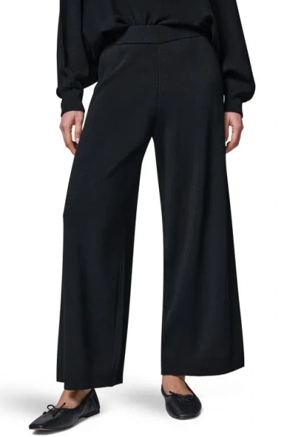 Donna Karan New York Milano Stitch Knit Pants In Black