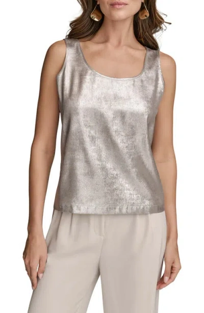 Donna Karan New York Novelty Sleeve Scoop Neck Tank