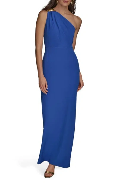 Donna Karan New York One-shoulder Gown In Marbella