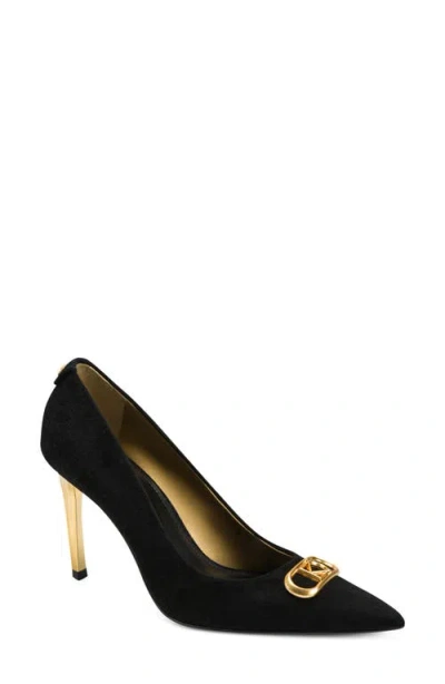 Donna Karan New York Panthia Pointed Toe Pump In Black