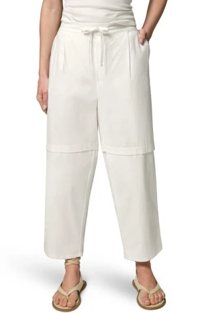 Donna Karan New York Paper Poplin Pants In White