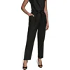 Donna Karan New York Paperbag Waist Drawstring Pants In Black