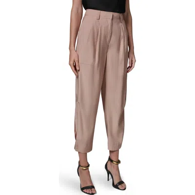 Donna Karan New York Pleated Crop Pants In White