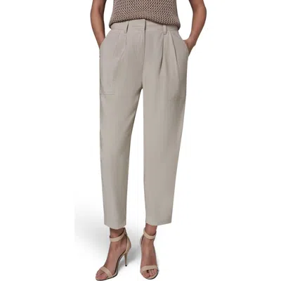 Donna Karan New York Pleated Crop Pants In White