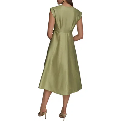 Donna Karan New York Pleated Wrap Dress