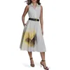 Donna Karan New York Print Belted Maxi Shirtdress