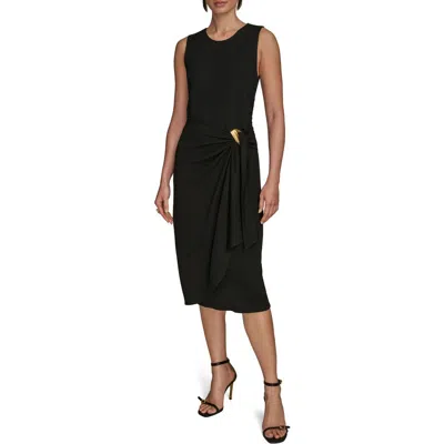 Donna Karan New York Print Sleeveless Midi Dress