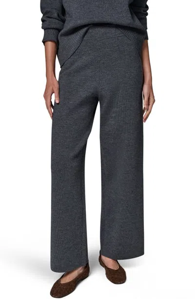 Donna Karan New York Pull On Merino Wool Blend Full Leg Pants In Gray