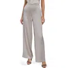 Donna Karan New York Pull-on Wide Leg Pants In Gray